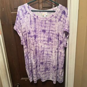 Women’s Lularoe Size 2XL Purple Tie-Dye Women's Top